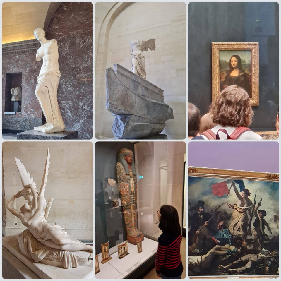 Queste sono solo alcune delle meraviglie che si possono ammirare al Museo del Louvre coi bambini