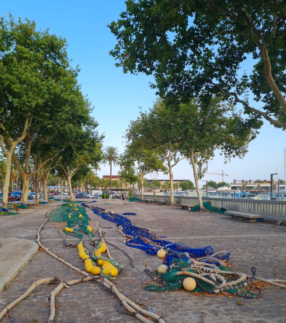 Il "secadero de redes de la Lonja" di Palma di Maiorca, dove vengono stese ad asciugare le reti da pesca, incuriosirà molto i bimbi Il "secador de redes de la Lonja" di Palma di Maiorca piacerà molto ai bimbi